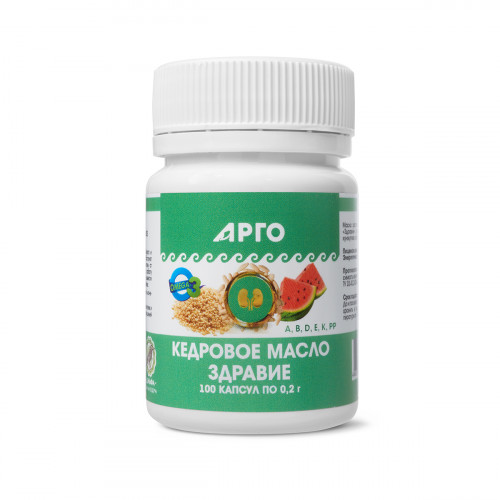 Кедровое масло Здравие, Дэльфа (Арго), 100 капс