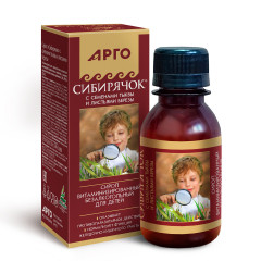 Сироп Сибирячок от паразитов с семенами тыквы и листьями березы, Юг (Арго) 100 мл