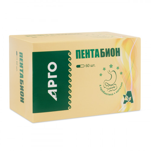Пентабион при дисбактериозе ЖКТ, Апифарм (Арго), капсулы, 60 шт