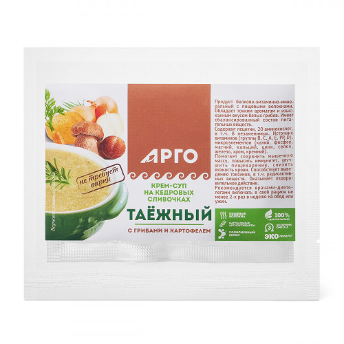 Крем суп Таежный с грибами и картофелем, Дэльфа (Арго), 30 г